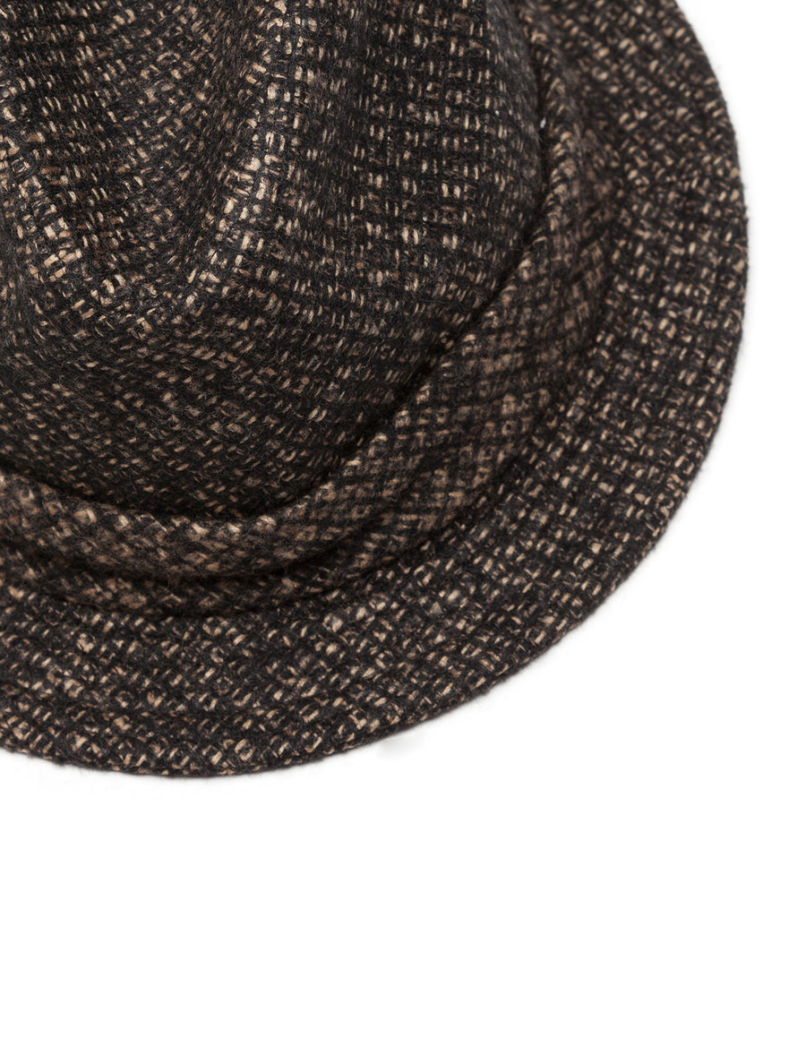 FEDORA HAT IN MICRO TWEED