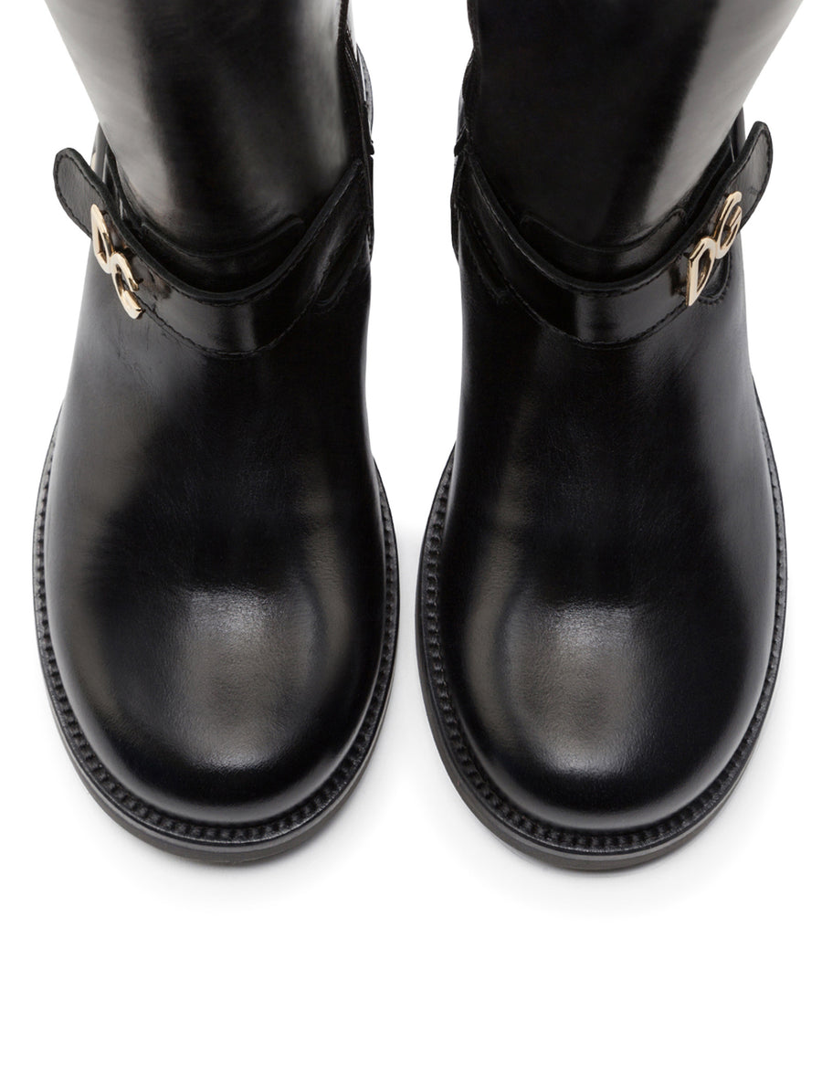 CALFSKIN RIDING BOOTS WITH DG LETTERING