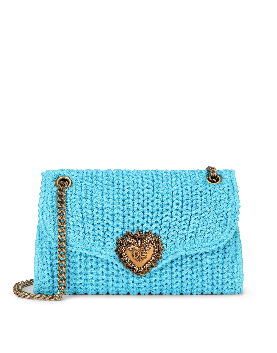 Large knit Devotion shoulder bag