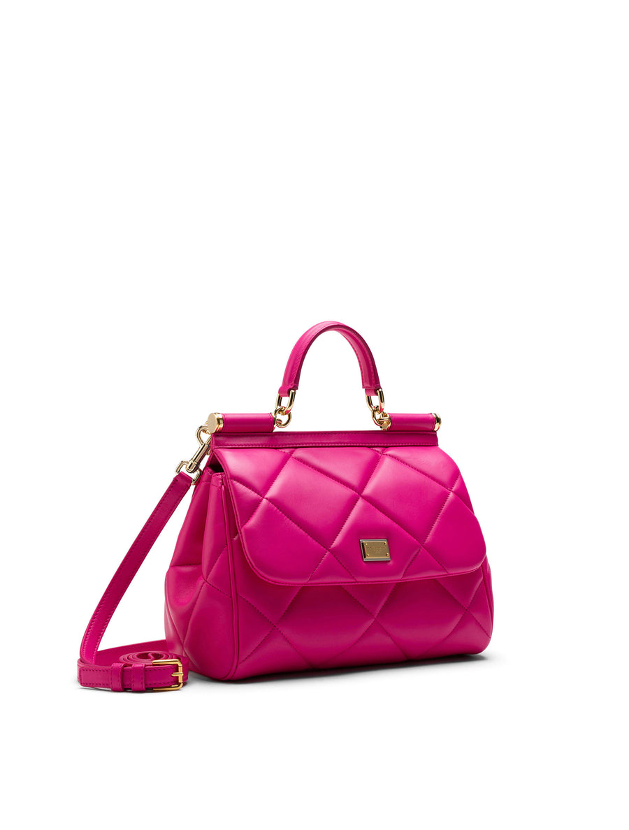 Medium Sicily bag in quilted Aria calfskin