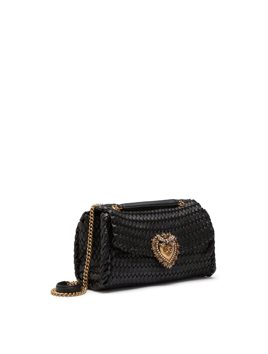 Large Devotion shoulder bag in woven nappa leather