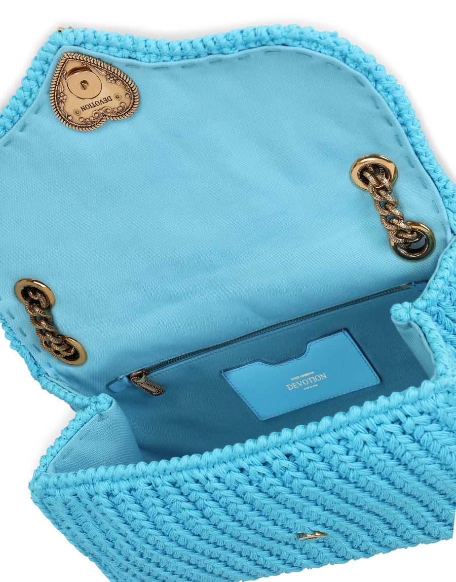 Large knit Devotion shoulder bag