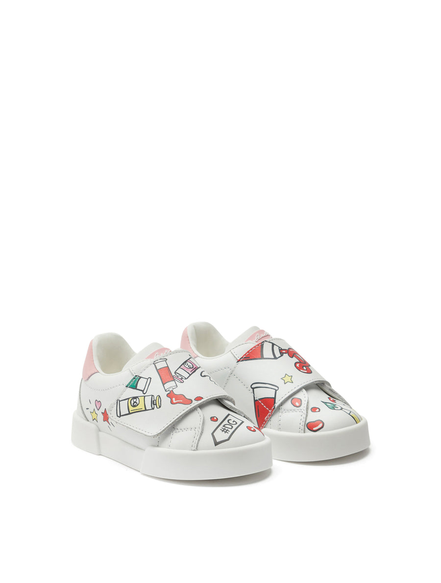 Portofino sneakers with tempere print