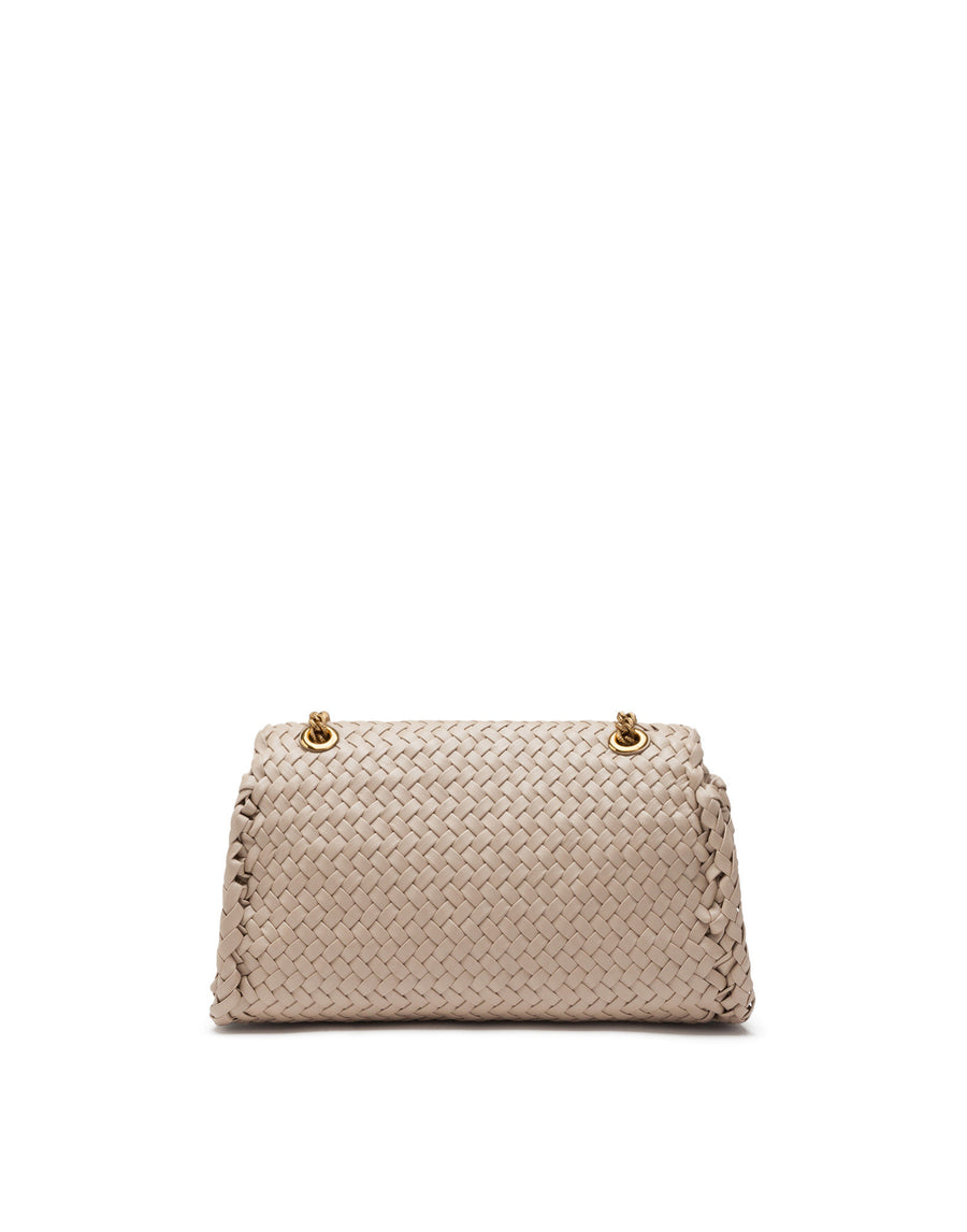 Large Devotion shoulder bag in woven nappa leather