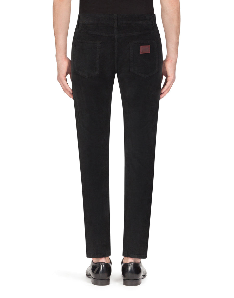 Five-pocket trousers in stretch gabardine