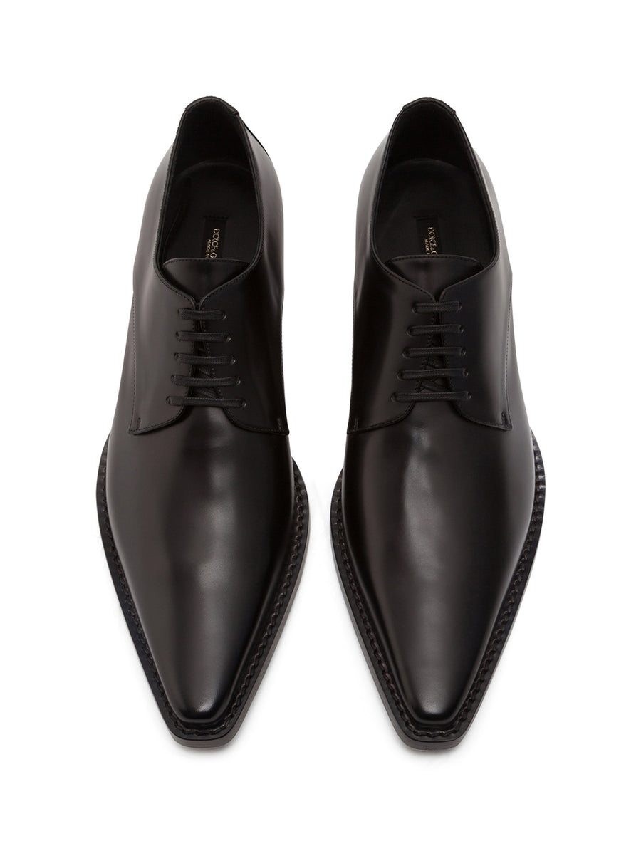 Lux calfskin derby shoes