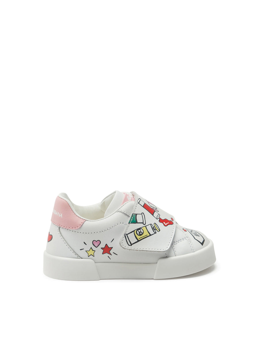 Portofino sneakers with tempere print