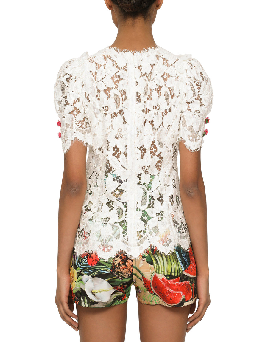 Dolce & Gabbana Blouse In Cordonetto Lace